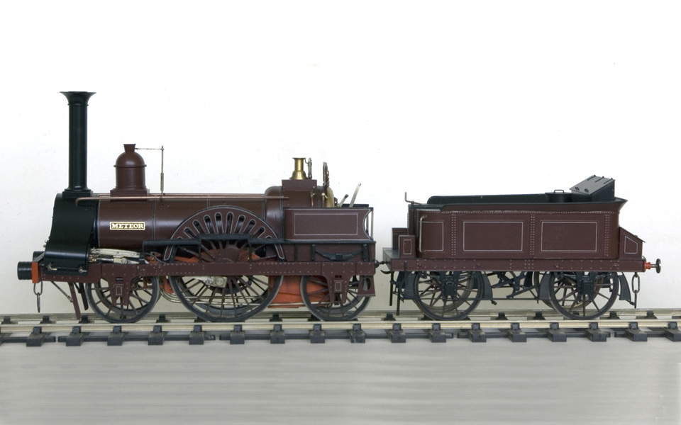 Meteor is an early LSWR loco and was an exercise in pure scratch building - nothing but the motor and gearbox were purchased